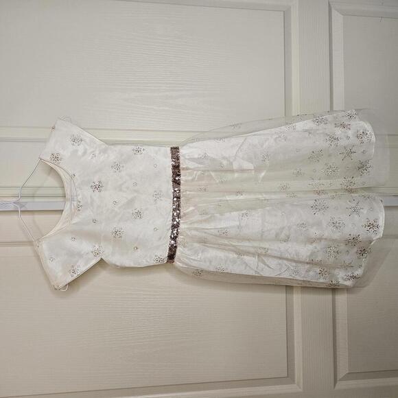 Elegant Girls' Dress with Sequined Belt - Picture 1 of 5